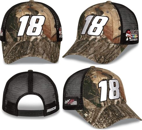 NASCAR 2022 Patriotic USA Camo Adjustable Hat Cap-Kyle Busch #18 in Saudi Arabia