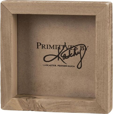 Primitives by Kathy Inset Box, Hand Illustrated Design Home Décor Sign, Cream in Kuwait