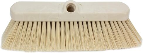 SPARTA 41278EC02 Flo-Thru Plastic Wall Scrub Brush, Equipment Brush With Soft Nylex Bristles For Industrial Kitchens, Hospitals, Commercial Cleaning, 4 Inches, White, (Pack of 12) in Saudi Arabia