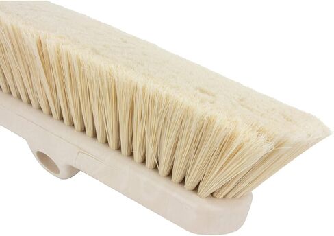 SPARTA 41278EC02 Flo-Thru Plastic Wall Scrub Brush, Equipment Brush With Soft Nylex Bristles For Industrial Kitchens, Hospitals, Commercial Cleaning, 4 Inches, White, (Pack of 12) in Saudi Arabia