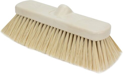 SPARTA 41278EC02 Flo-Thru Plastic Wall Scrub Brush, Equipment Brush With Soft Nylex Bristles For Industrial Kitchens, Hospitals, Commercial Cleaning, 4 Inches, White, (Pack of 12) in Saudi Arabia