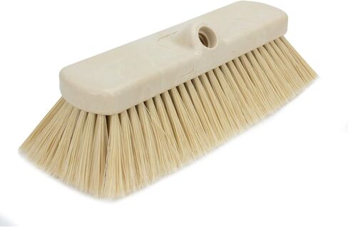 SPARTA 41278EC02 Flo-Thru Plastic Wall Scrub Brush, Equipment Brush With Soft Nylex Bristles For Industrial Kitchens, Hospitals, Commercial Cleaning, 4 Inches, White, (Pack of 12) in Saudi Arabia