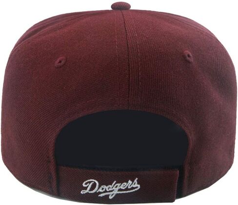 '47 Los Angeles Dodgers MLB Baseball Cap Dark Maroon MVP Brand Adjustable Hat in Saudi Arabia