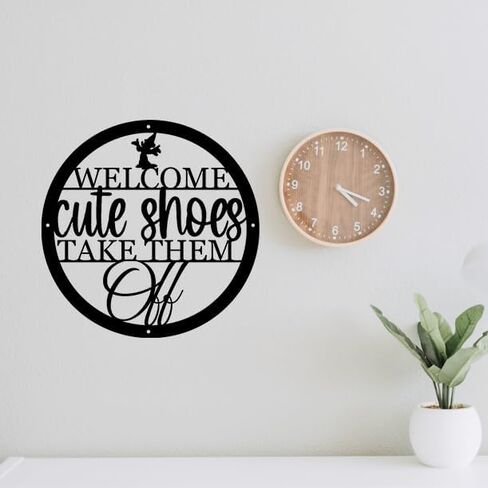 Decoration Wall Art Home Decor - Merry Christmas Deer Decor Wall Art Welcome Decor Signs for Home and Office Decorative Entry Sign Garden/Kitchen/Bedroom (Black, Modern Style) 12inch in Saudi Arabia