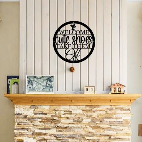 Decoration Wall Art Home Decor - Merry Christmas Deer Decor Wall Art Welcome Decor Signs for Home and Office Decorative Entry Sign Garden/Kitchen/Bedroom (Black, Modern Style) 12inch in Saudi Arabia