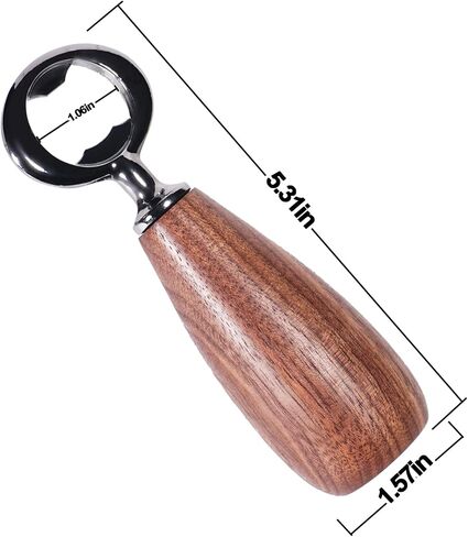 Wooden Bottle Opener: Unique Beer Opener, Beverage Opener with Wooden Handle Easy to Use for Family, Bartenders, Camping and Picnic in Saudi Arabia