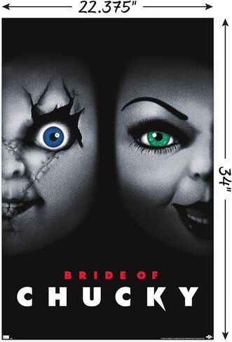 Trends International Child'S Play: Bride Of Chucky - One Sheet Wall Poster, 22.375" x 34", Unframed Version in Saudi Arabia