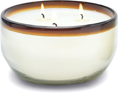 Paddywax La Playa Artisan Hand-Poured Scented Candle, 14-Ounce, Amber Rim-Orange Blossom in Saudi Arabia