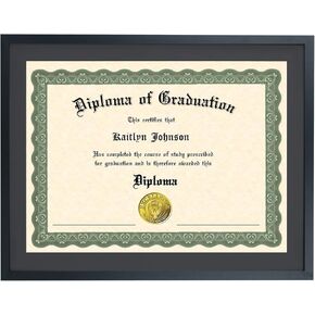 14x18 Diploma Frame with Black Mat Solid Wood ,14x18 Diamond Painting Picture Frame, Displays 14x18 Diploma with Black Mat or 16x20 Inch Without Mat , Degree frame 14x18 Document Frames 14x18