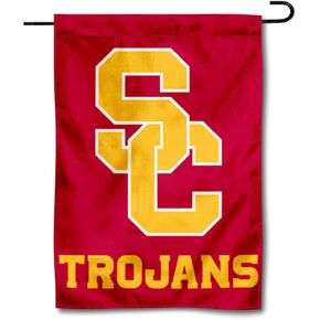 USC Trojans SC Logo Garden Flag