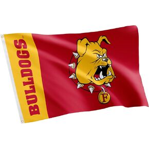 Desert Cactus Ferris State University Flag FSU Bulldogs Flag Banners 100% Polyester Indoor Outdoor 3x5 feet Flags (Team Name)