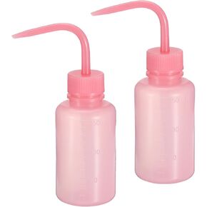 PATIKIL 150ml Wash Bottle, 2pcs Plastic Squeeze Bottle Narrow Mouth Bottle Watering Tools Foam Bottle for Green Soap Cleaning Washing Irrigation, Black