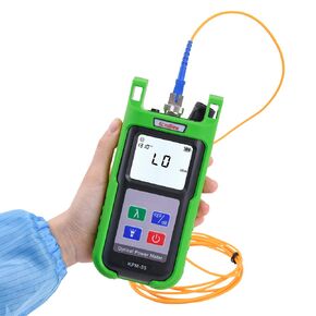 LED Built in Optic Fiber Power Meter KomShine KPM-35 FTTX Cable Tester OPM with Automatic Calibration Support