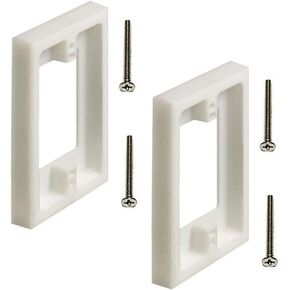 iMBAPrice BES1-1 1-Gang Non-Metallic Shallow Surface Box Extender, White