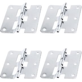 Antrader Take-Apart/Lift Off Hinge Door Hinges Chrome Flight Case Detachable Hinge Link 3" x 2.68" Pack of 4