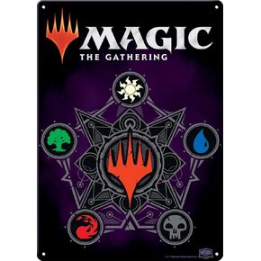 Ata-Boy Magic the Gathering Metal Sign, Mana Symbol Size 8.25" X 11.5"