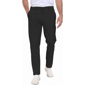 Men's Golf Joggers Pants, Slim-Fit Dress Casual Pants with Pockets
