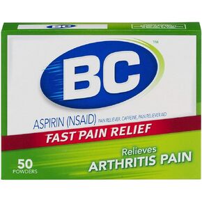 BC Arthritis Formula Pain Reliever Fever Reducer Powder, 50 Each (Pack of 2)