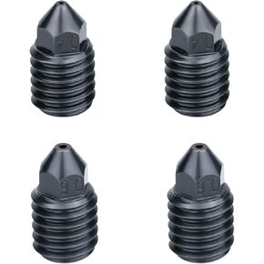 2 قطعة 0.6 مم و2 قطعة 0.4 مم من الفوهات الفولاذية الصلبة، طابعة ثلاثية الأبعاد من الفولاذ الصلب المقاوم لدرجات الحرارة العالية وفوهات مقاومة للاهتراء لمجموعة الكربون كومبو P1P مجموعة كتلة الحرارة المطورة in Kuwait