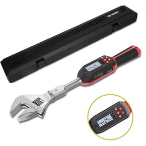 Digital Torque Wrench, 2Pcs 1/2 Inch Drive 3.1-62.7Ft.lb/4.2-85Nm & 14.7-295Ft.lb/20-400Nm Electronic Torque Wrench Set with Buzzer, LED Indicator, Preset Value, Data Storage for Bike, Moto, Car