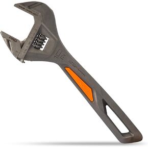 Vanquish 10 Inch Length Adjustable Wrench with 1-1/2 Inch Wide-open Jaw Capacity (3175)