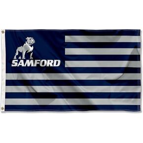Samford Bulldogs American Stripes Nation Flag