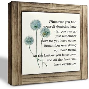 Inspirational Quote Wood Plaque Sign, Be Brave Sign, Whenever You Find Yourself... Box Wood Plaques Desk Décor, Motivational Box Wood Sign, Graduation Decor Gift, Inspirational Quotes Gift