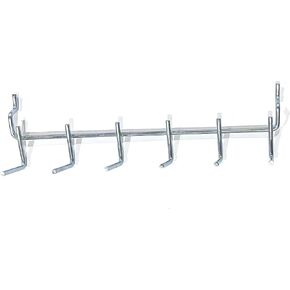 6 in 1 Multi-Tool Metal Peg Hook Pegboard Slat Wall for Hanging Tools, Merchandise, Jewelry. Peg Board Hooks for Hanging Tools - Ideal for Pegboard Organizer