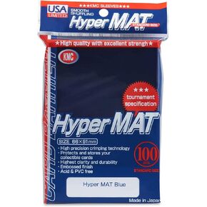 عبوة أكمام ذات حجم قياسي من KMC Hyper Matte Blue عدد 100 [تغليف في الولايات المتحدة الأمريكية]