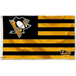 Pittsburgh Penguins American Nation 3x5 Flag