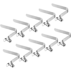 PATIKIL Kayak Paddle Snaps, Tent Pole Clips Steel V-Shaped Single Pin Lock Tube Pole Clip for Camping