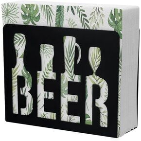 Modern Napkin Holder for Table Beer Tissue Dispenser Metal Freestanding Tissue Holder for Home Kitchen Dining Table Restaurant Cocktail Picnic Bar Party Decor
