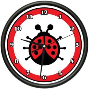 SignMission Beagle Ladybug Wall Clock red Kitchen Decor New Gift