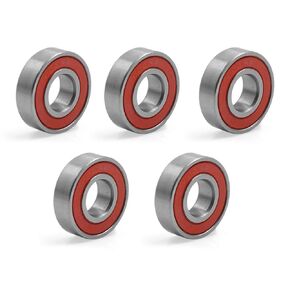 uxcell 5pcs 6001RS 12mm x 28mm x 8mm Double Sealed Deep Groove Ball Bearing