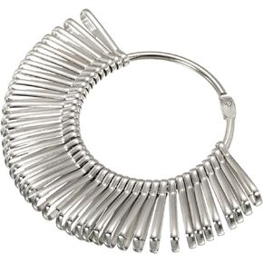 PATIKIL 3.4 Inch Dia Key Organizer Keychain, 1pcs Key Management Holder with 40 Buckle Rings for Office, Silver