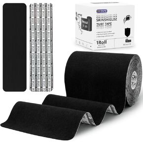 OK TAPE Turf Tape, Precut Extra Wide Turf Tape Footabll Turf Burn, Pink Athletic Tape Waterproof, Durable and Super Sticky Kinesiology Tape, 4in x 21ft (4in x 15.75in/16pcs)