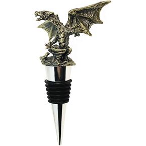 Dragon Decorative Bottle Stopper for Wine, Unique Dragon Gift with Gothic Design for Dragon Lover