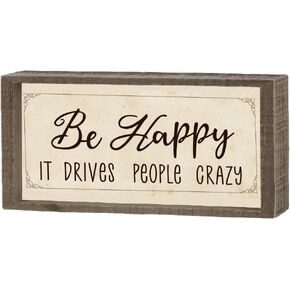 CHGCRAFT Bee Pattern Inset Box Sign Carved Wooden Display Board Sign Bumblebee Art Sign Farmhouse Decor for Home and Office, 4x10x1.7inch