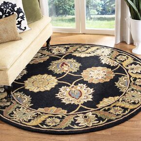 SAFAVIEH Heritage Collection 2'3" x 20' Black HG314A Handmade Traditional Oriental Premium Wool Runner Rug