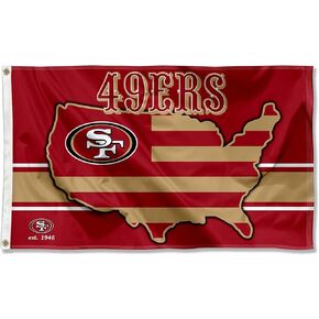 San Francisco 49ers Nation USA American Country 3x5 Flag