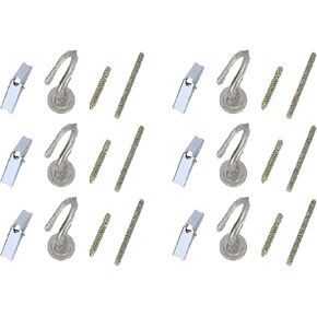 Aspen Creative 21401, 2-1/2" Large Swag Hook in Brushed Pewter, 1 Pack