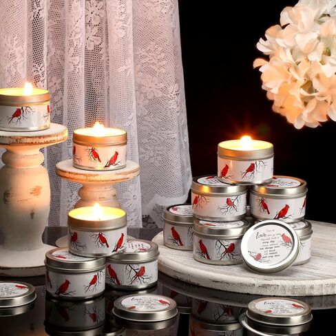24 قطعة من MTLEE شموع تذكارية معطرة باللافندر، شموع شموع شموع بيضاء، شموع جنازة، هدايا تعاطف، شمعة تعزية، شمعة تعزية لعائلة حفل جنازة الضيوف (خضراء) in Saudi Arabia