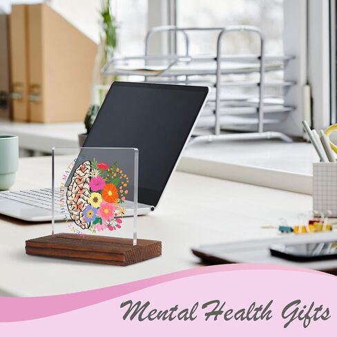 I Can Control Psychology Student Graduation Gift Clear Desk Decor Signs, Psychologist Gifts for Students, School Counselor Teacher Mental Health Awareness Therapist Office Decor Plaque TZD65 in Kuwait