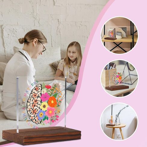 I Can Control Psychology Student Graduation Gift Clear Desk Decor Signs, Psychologist Gifts for Students, School Counselor Teacher Mental Health Awareness Therapist Office Decor Plaque TZD65 in Kuwait