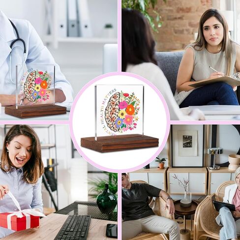 I Can Control Psychology Student Graduation Gift Clear Desk Decor Signs, Psychologist Gifts for Students, School Counselor Teacher Mental Health Awareness Therapist Office Decor Plaque TZD65 in Kuwait