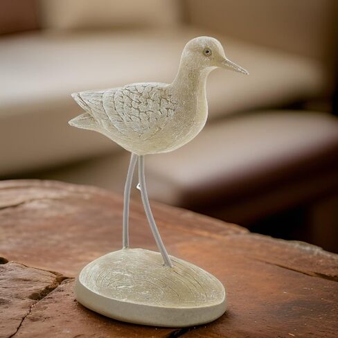 مجموعة الجسر الدائمة تان الراتنج الشكل Shorebird - تمثال الطيور الشاطئ سطح الطاولة ديكور الشاطئ لمنزل البحيرة، ديكور ساحلي - لهجات ديكور المحيط للمنزل in Saudi Arabia
