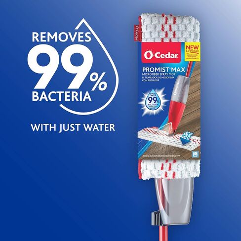O-Cedar ProMist MAX Spray Mop, PMM with 3 Extra Refills, Red in Saudi Arabia