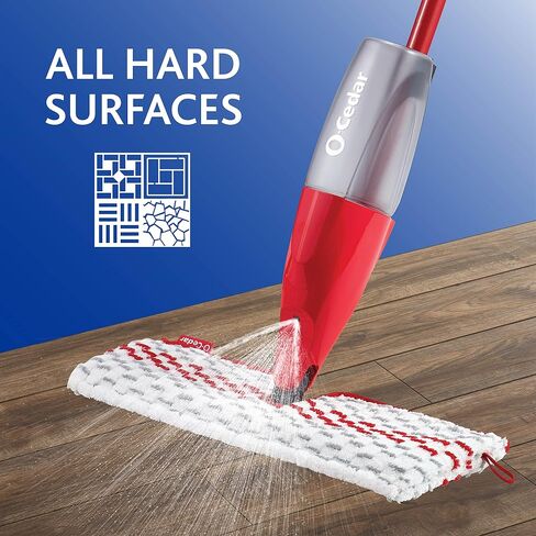 O-Cedar ProMist MAX Spray Mop, PMM with 3 Extra Refills, Red in Saudi Arabia