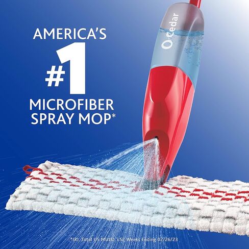 O-Cedar ProMist MAX Spray Mop, PMM with 3 Extra Refills, Red in Saudi Arabia