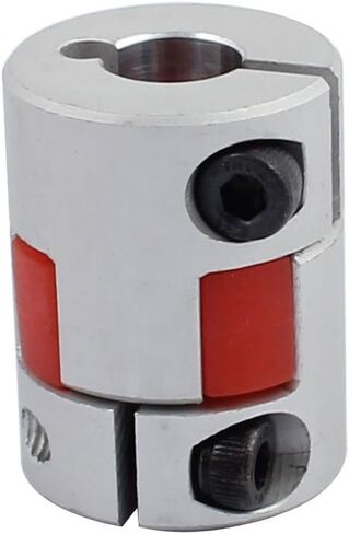 uxcell 6mm to 10mm Shaft Coupling 30mm Length 25mm Diameter Motor Coupler Aluminum Alloy Joint Connector for DIY Encoder in Saudi Arabia